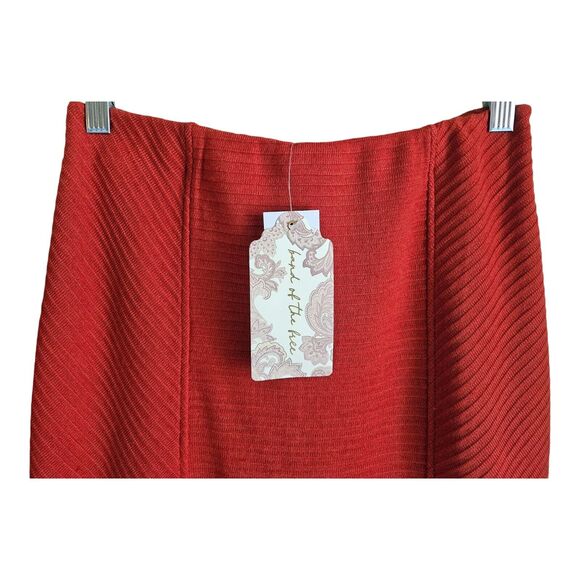 BAND OF THE FREE GYPSIES Women S M Midi Skirt & Cropped Top Alize Rust Knit NEW - Picture 11 of 12